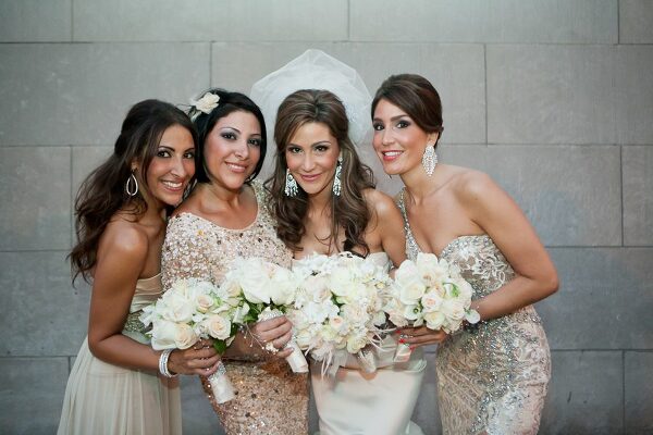 Bunn Salarzon - glamorous wedding photos of bridesmaids dresses