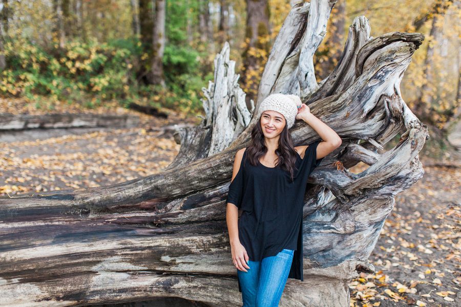 Bunn Salarzon - high school senior pictures with trees